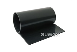 Gummi 7815, 1mm, 0-lagig, Breite 1200mm, 60°ShA, EPDM, -40°C/+125°C, schwarz, 